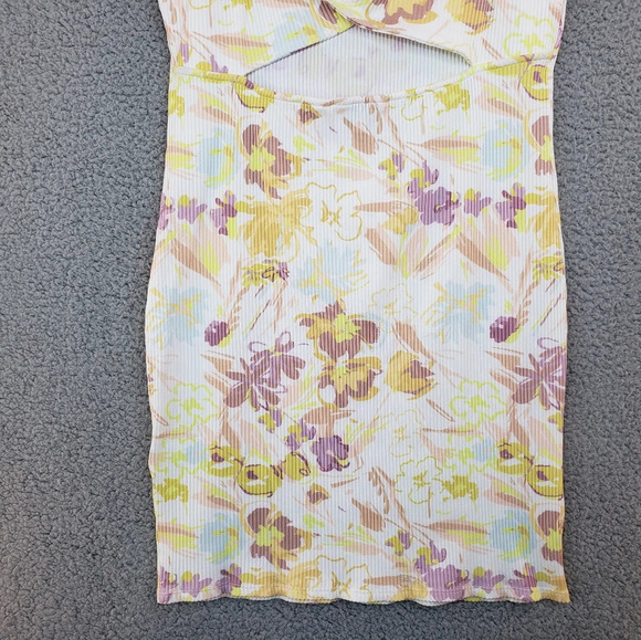 Ted Baker Effi Cut out Twist Back Bodycon Floral Spring Summer Dress Sz 12 - Picture 10 of 13